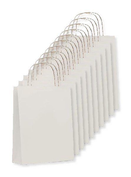 Pack de 10 GiftRetail MO6172 - PAPER TONE S Bolsa de papel de pequeño tamaño