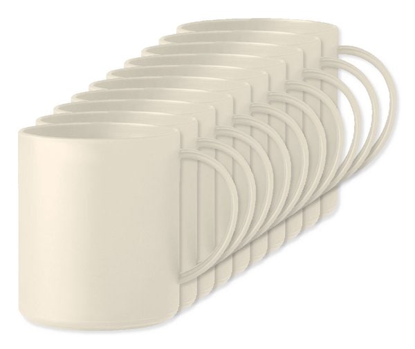 Pack de 100 GiftRetail MO6256 - MONDAY Taza Reutilizable de Plástico 300 ml MONDAY