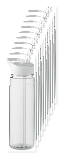 Pack de 10 GiftRetail MO6467 - ALABAMA Botella RPET 650 ml con tapa