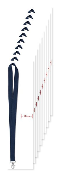 Pack de 10 GiftRetail MO9058 - SIMPLE LANY Lanyard 20 mm
