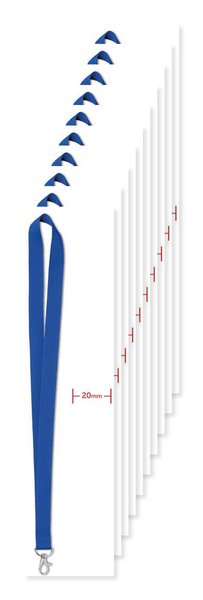 Pack de 100 GiftRetail MO9058 - SIMPLE LANY Lanyard 20 mm