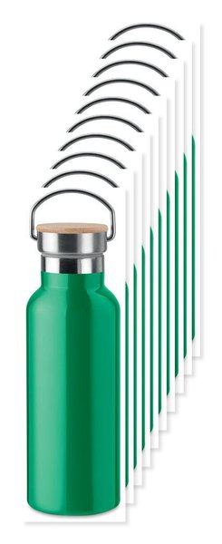 Pack de 100 GiftRetail MO9431 - HELSINKI Botella doble pared 500 ml