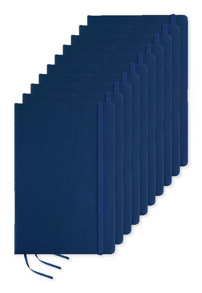 Pack of 100 GiftRetail MO1804 - ARCONOT Premium A5 Notebook with Elastic Closure