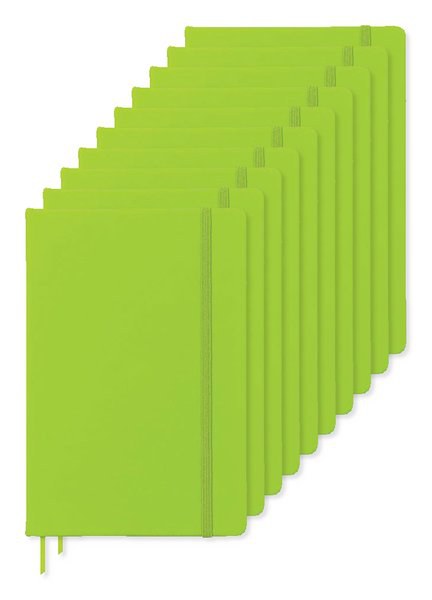 Pack of 100 GiftRetail AR1804 - ARCONOT A5 Hardcover Notebook with Elastic Strap