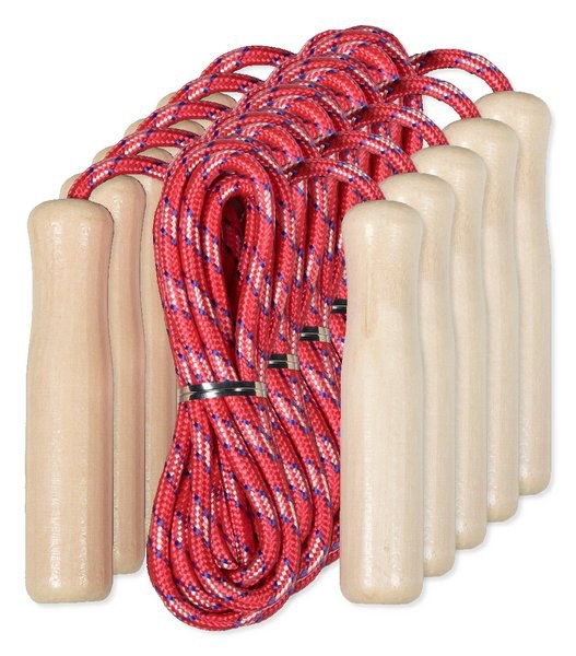 Pack de 5 Goya 38052 - Cuerda para Saltar con Mango de Madera JUMP