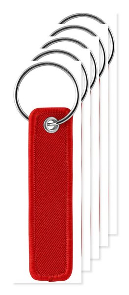Pack de 5 Goya 50700 - Llavero textil alargado de poliéster 100% SILBÓN