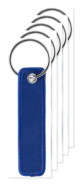 Pack de 5 Goya 50700 - Llavero textil alargado de poliéster 100% SILBÓN