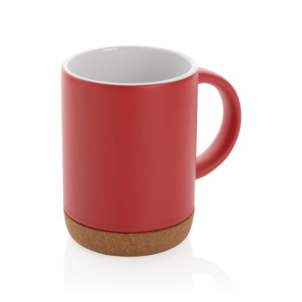 XD Collection P434.08 - Taza de cerámica con base de corcho de 280ml