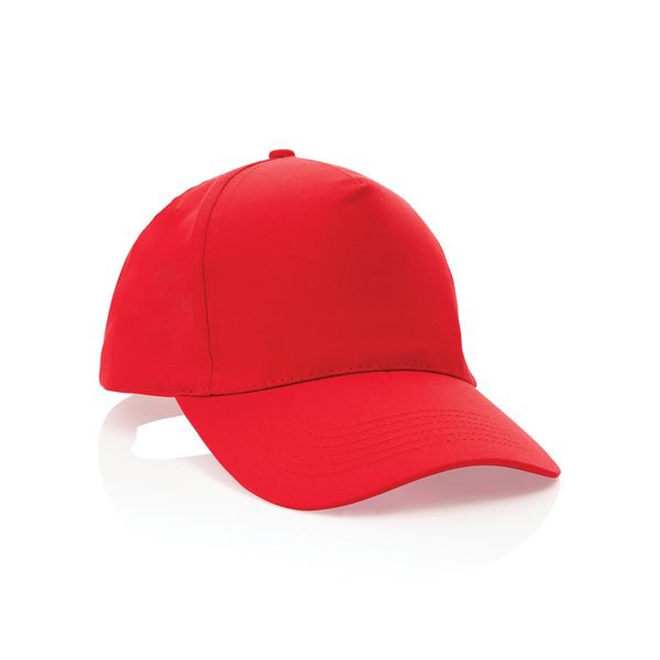 XD Collection P453.33 - Gorra Impact de 5 paneles de algodón reciclado de 190 g con trazador AWARE™