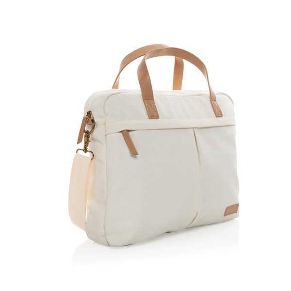 XD Collection P760.23 - Impact AWARE™ bolsa para portátil de lona reciclada de 16 oz.