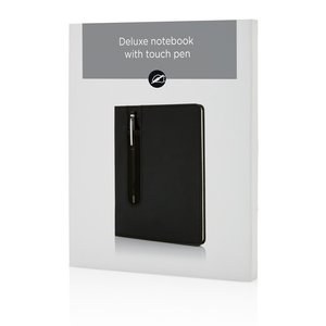 XD Collection P773.31 - Cuaderno A5 de tapa dura estándar de PU con bolígrafo táctil