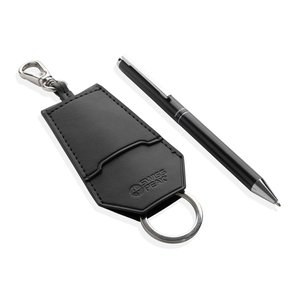 Swiss Peak P820.97 - SP Tula RCS certified recycled PU key holder and pen set