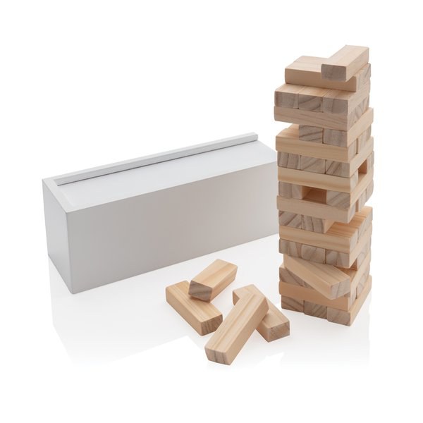XD Collection P940.16 - Juego de apilamiento de bloques de madera Deluxe Tumbling Tower