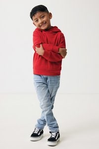 iqoniq T6404 - Sudadera con capucha de algodón reciclado para niños IQONIQ Yengo con bolsillos laterales.