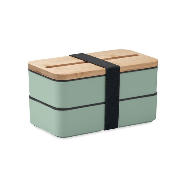 WINT PP Eco-Friendly Bamboo Lid Recycled PP Lunch Box - GiftRetail MO2088