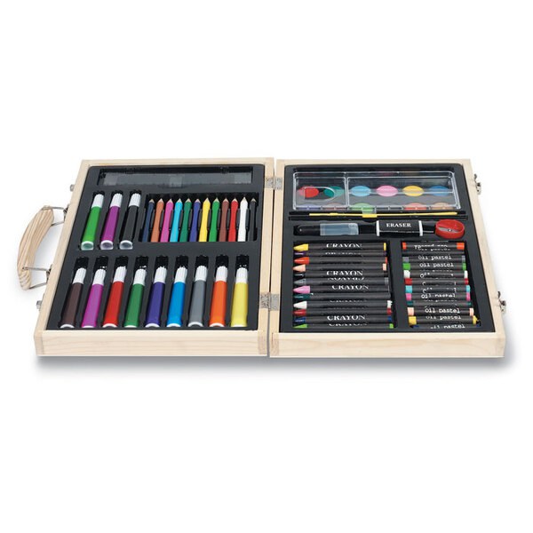 GENIO Artist's set in wooden box - GiftRetail IT2369