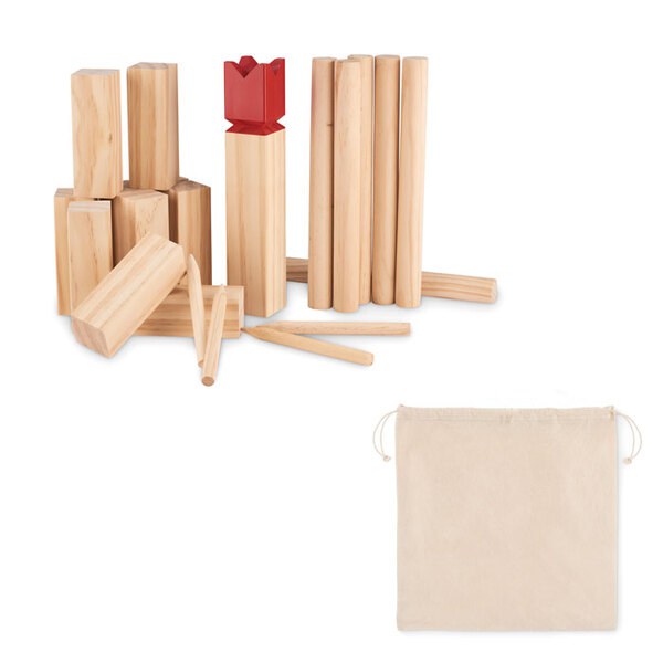 KING Juego de madera de pino - GiftRetail MO6396