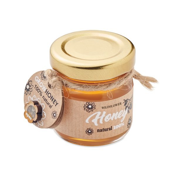 BUMLE Tarro de miel de flores 50 gr - GiftRetail MO6439