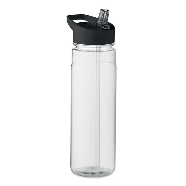 ALABAMA RPET Eco-Friendly 650ml RPET Bottle with Flip Lid and Straw - GiftRetail MO6467