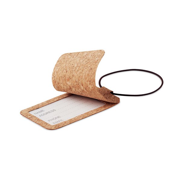 OVALIS Cork luggage tag - GiftRetail MO6556