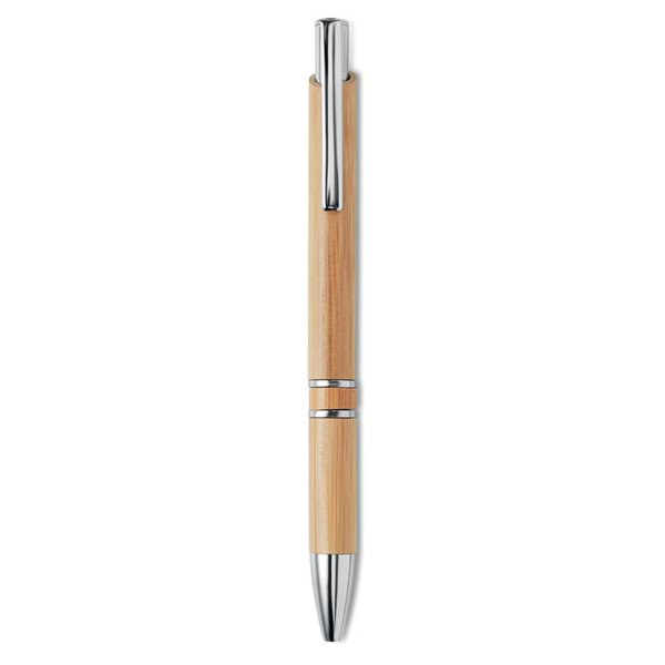 BERN BAMBOO Bolígrafo pulsador bambú - GiftRetail MO9482