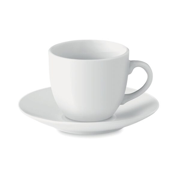 ESPRESSO Taza y plato cerámica café - GiftRetail MO9634
