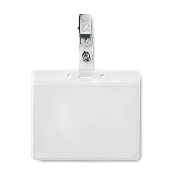 CLIPBADGE Holder de la insignia de PVC de clipadge - GiftRetail MO9642
