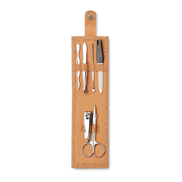 NAILKIT CORK Set de manicura estuche corcho - GiftRetail MO9798