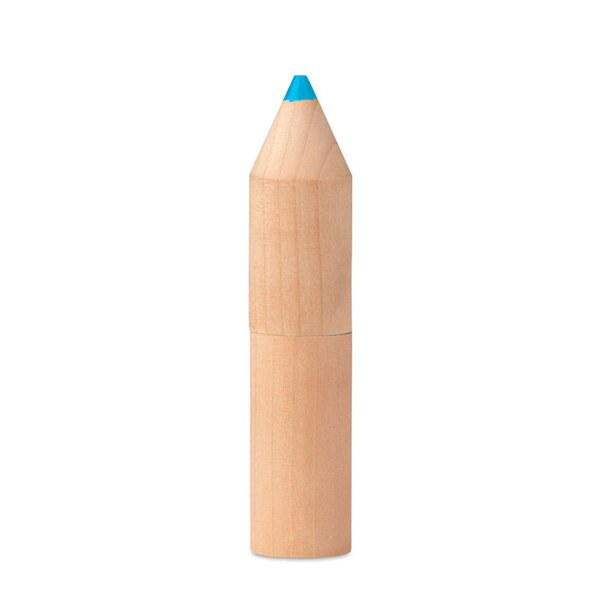 PETIT COLORET Estuche madera de 6 lápices - GiftRetail MO9875