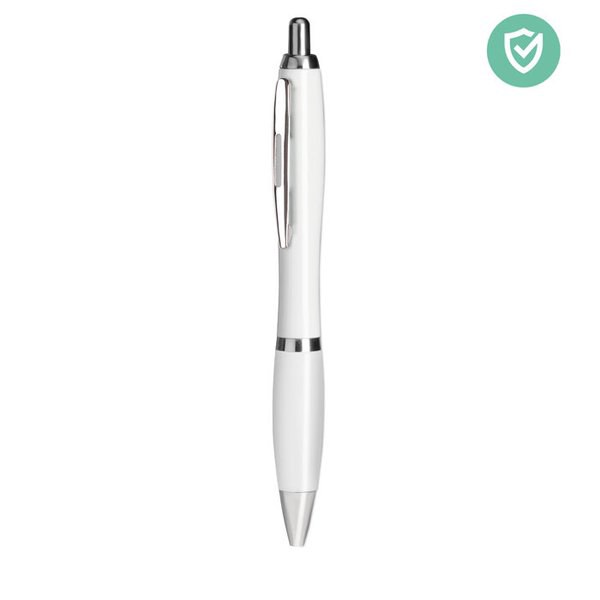 RIO CLEAN Antibacterial Nano Silver Blue Ink Ball Pen - GiftRetail MO9951