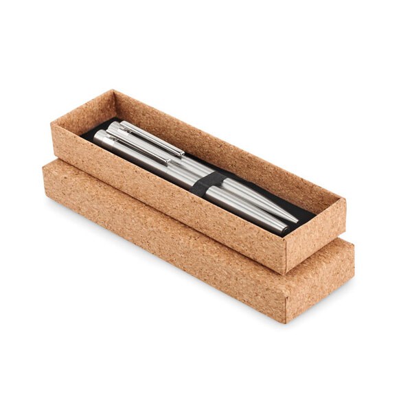 GRAZ SET Bolígrafo acero inox reciclado - GiftRetail MO6795