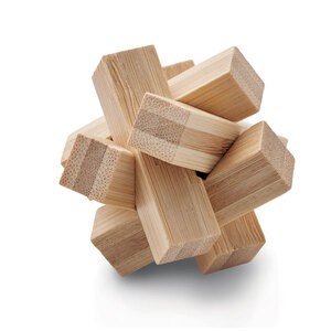 CUBENATS Rompecabezas de bambú - GiftRetail MO6987