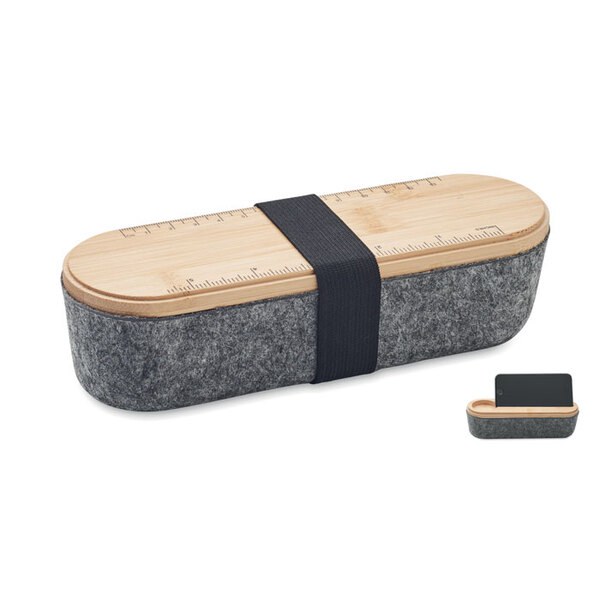 MILE Estuche fieltro RPET con tapa - GiftRetail MO2114