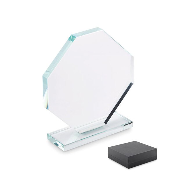 RUMBO Trofeo de cristal con caja - GiftRetail MO2135