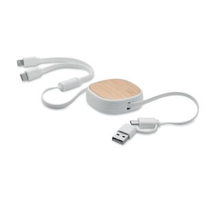 TOGOBAM Cable carga retráctil multiUSB - GiftRetail MO2146