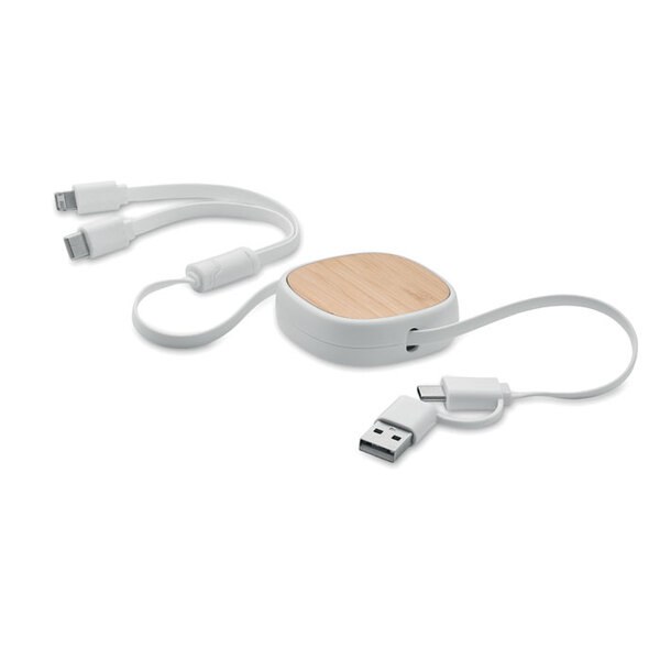 TOGOBAM Cable carga retráctil multiUSB - GiftRetail MO2146