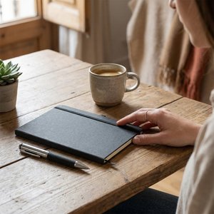 ELEGANOTE Set cuadernos piel reciclada - GiftRetail MO2195