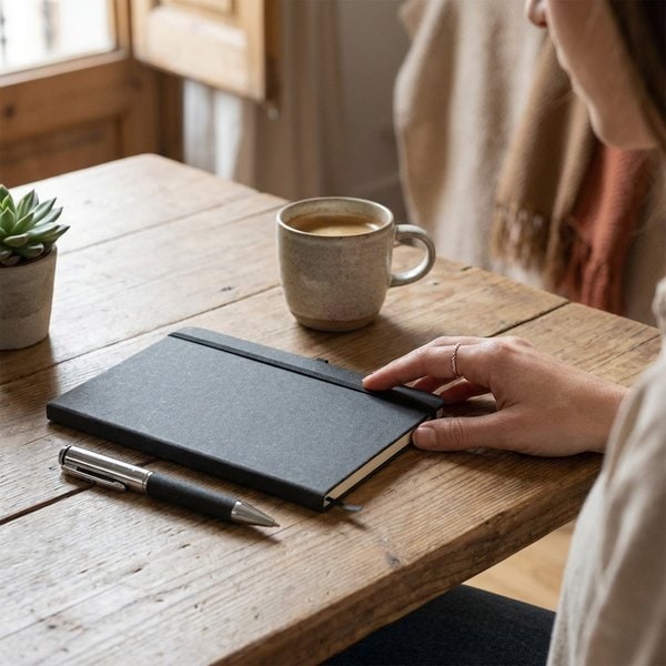 ELEGANOTE Set cuadernos piel reciclada - GiftRetail MO2195