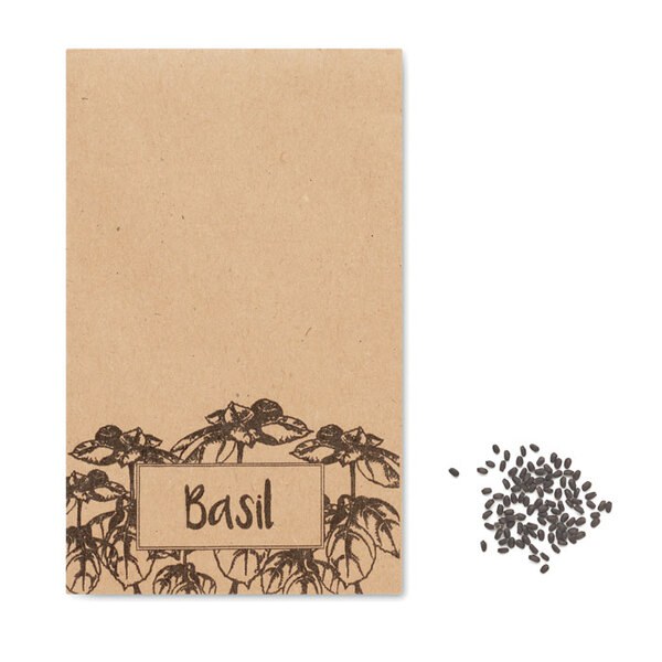 BASILOP Sobre con semillas albahaca - GiftRetail MO2216