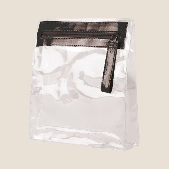 Goya 34026 - Bolsa PVC transparente con cremallera, 3 colores AGATHA