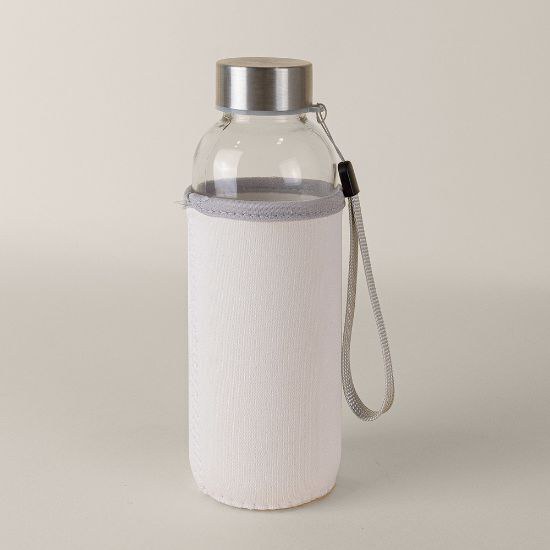 Goya 39528 - Botella de vidrio con tapa y funda neopreno 420ml JARABA