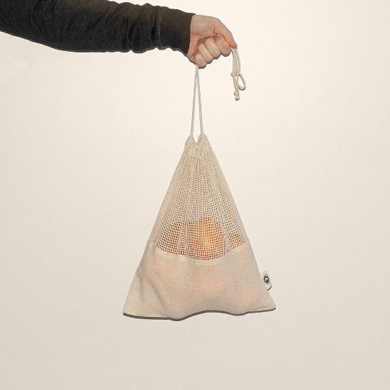Goya 50004 - Bolsa de algodón con cierre de cordón COCONUT