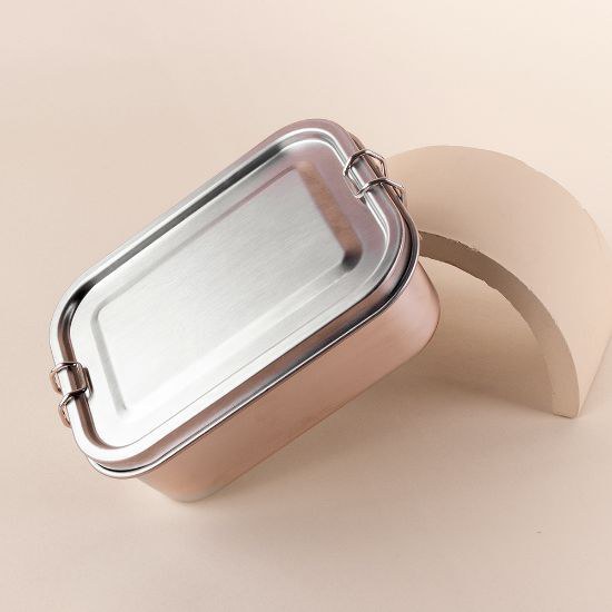 Goya 52037 - Stainless Steel Lunch Box 700ml Snap LEMON