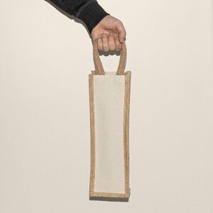 Goya 52513 - Bolsa Alargada de Yute y Algodón para Botellas KUMA