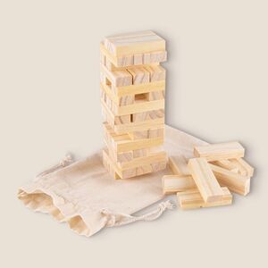 Goya 52531 - Juego de habilidad con 45 piezas de madera en bolsa de algodón NAXOS