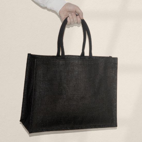 Goya 52558 - Jute Beach/Shopping Bag with Cotton Handles NATIVE
