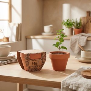 MINT POT Maceta con semillas de menta - GiftRetail MO2218