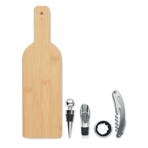 VINOVAULT SET Set vino en forma de botella - GiftRetail MO2381