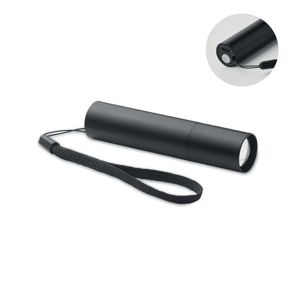 ALUMINATE Linterna recargable de aluminio - GiftRetail MO2461
