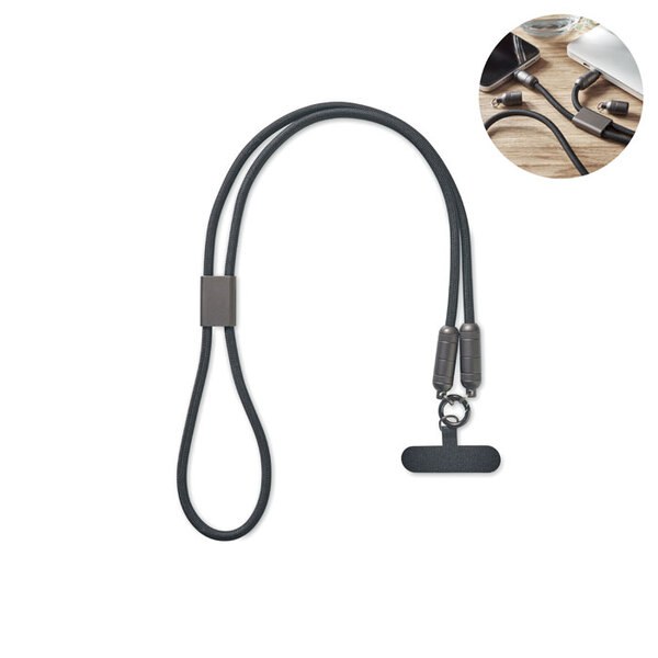 SHAKA Lanyard cargador de móvil - GiftRetail MO2585
